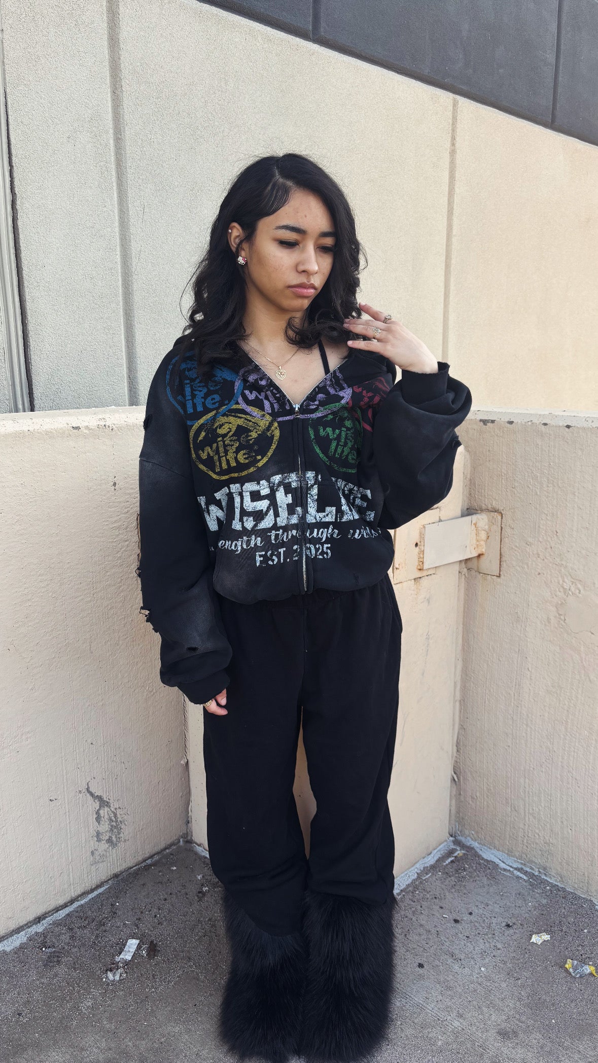 Black WISELIFE ZipUp Jacket