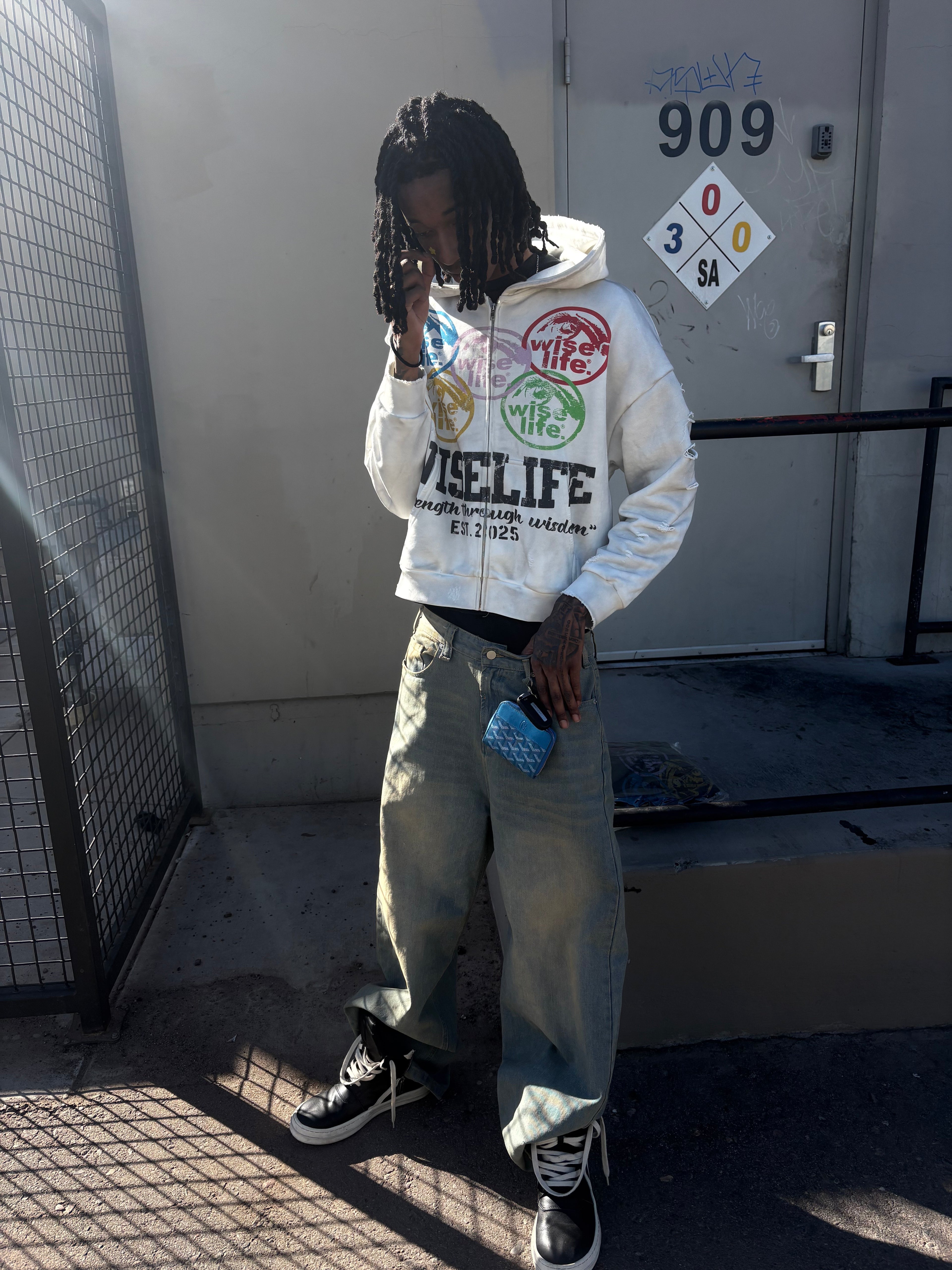 White WISELIFE ZipUp Jacket
