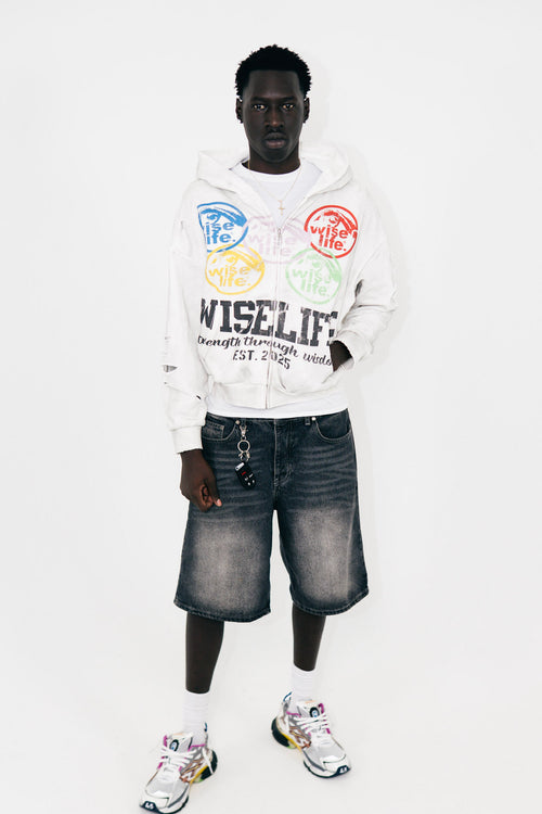 White WISELIFE ZipUp Jacket